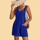 Pauline - Lässiger kurzer Jumpsuit mit Schulterträgern und Taschen