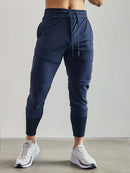 Julian – Schlanke Passform Hose mit Kordelzug in der Taille und Taschen