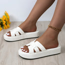 Tilana - Bequeme Flip Flops Sandalen mit dickem Boden und rutschfester
