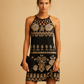 Leona – Stylisches Minikleid mit Rundhalsausschnitt und ärmellos