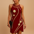 Leona – Stylisches Minikleid mit Rundhalsausschnitt und ärmellos