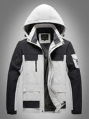 Adam - Langärmelig Wasserdicht Kapuze Jacke Mit Taschen