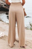 Zophia – Locker geschnittene Hose mit hoher Taille Taschen und weitem Bein