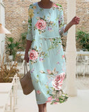 Emma – Klassisches Kleid Blumenmuster
