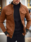 Conrad - Warme Langärmelige Standkragen Reißverschluss Jacke