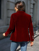 Tabea - Lässiger Reverskragen Blazer mit langen Ärmeln und Taschen