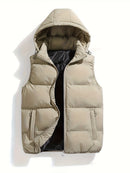 Leo - Warm Ärmellos Kapuze Jacke Mit Reißverschluß