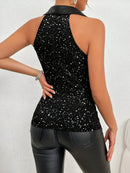 Ava – Elegantes Neckholder-Top mit ärmellosem Design