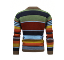 Claus - Langärmelige Gestreift Strickjacke Mit Schaltflächen