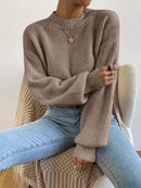 Sophie - Bequemer Strickpullover mit Laternenärmeln