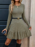 Isabella - Luxuriöses Pullover Kleid Mit Elegantem Trapezschnitt