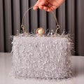 Isla – Abend-Clutch mit modischen Fransen und elegantem, strukturiertem Design