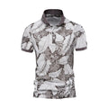 Logan – Stylische Poloshirts mit auffälligem Blumenmuster und kurzen Ärmeln