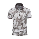 Logan – Stylische Poloshirts mit auffälligem Blumenmuster und kurzen Ärmeln