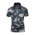 Logan – Stylische Poloshirts mit auffälligem Blumenmuster und kurzen Ärmeln