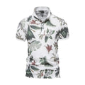 Logan – Stylische Poloshirts mit auffälligem Blumenmuster und kurzen Ärmeln