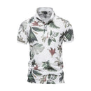 Logan – Stylische Poloshirts mit auffälligem Blumenmuster und kurzen Ärmeln