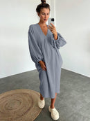 Ella – Maxikleid Mit V Ausschnitt