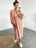 Ella – Maxikleid Mit V Ausschnitt