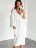 Ella – Maxikleid Mit V Ausschnitt