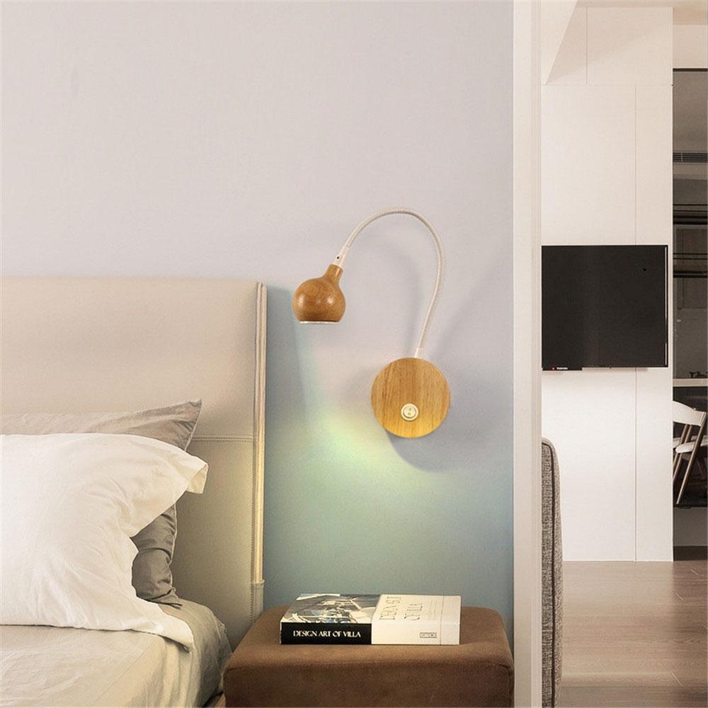 Handgefertigte LED Wandleuchte mit warmem Licht und minimalistischem Design