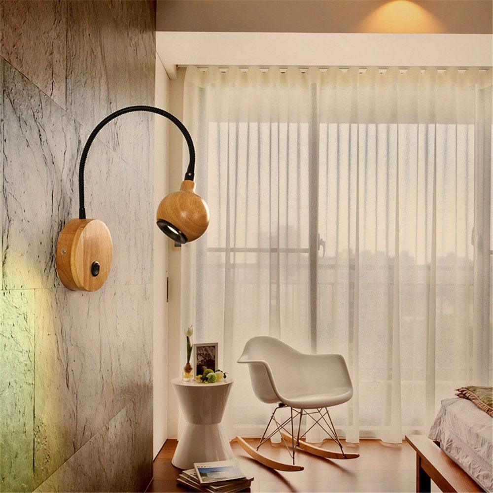Handgefertigte LED Wandleuchte mit warmem Licht und minimalistischem Design
