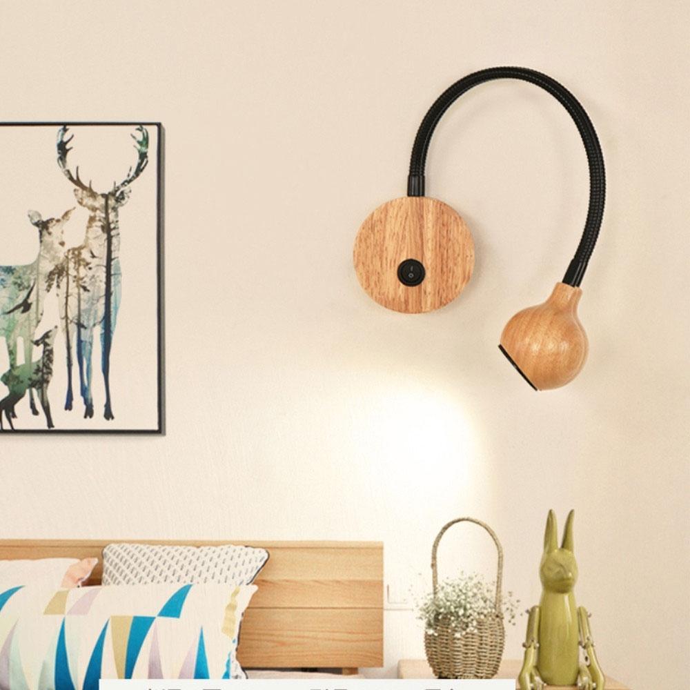 Handgefertigte LED Wandleuchte mit warmem Licht und minimalistischem Design