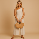 Tabea – Stylischer Eine Schulter Jumpsuit mit weitem Bein und lockerem Schnitt