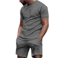 Smith – Elegantes Zweiteiler-Set mit Kurzarm-T-Shirt und Shorts mit Kordelzug und Seitentaschen