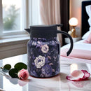 TeaGlide - Tee Thermoskanne mit floralem Vintage Muster und langanhaltender Wärmespeicherung