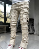 Jadec – Slim Fit Stacked Jeans mit konisch zulaufendem Bein und stylischem Lagenlook