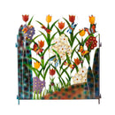 FloraWeld – Handgefertigte florale Gartenbarriere für Terrassen und Gartenakzente