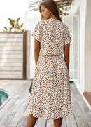 EleganceCharm - Kleid Mit PunkteDruck