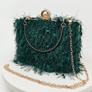 Isla – Abend-Clutch mit modischen Fransen und elegantem, strukturiertem Design