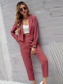 Emmi - Langärmelig Blazer Mit Hose Zweiteiliges Set