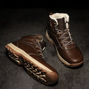 Bastian - Vintage Fell gefütterte Stiefel mit rutschfester Sohle und gepolsterter Innensohle für Komfort