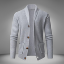Louis - Lässige langärmelige Strickjacke mit Knopf und Taschen