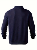 Anselm - Bequemer Langärmelig Reißverschluss Kragen Pullover