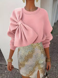 Lina – Klassischer Pullover mit überschnittenen Schultern und Puffärmel-Detail