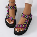 Hannah – Stylische flache Sandalen mit dicker Sohle und verstellbaren Riemen