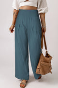 Zophia – Locker geschnittene Hose mit hoher Taille Taschen und weitem Bein