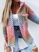 Lana - Modische Strickjacke mit Häkeldetails und Taschen
