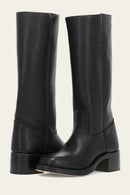 Mila – Stylische Kniestiefel mit runder Spitze und robuster Sohle