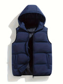 Leo - Warm Ärmellos Kapuze Jacke Mit Reißverschluß