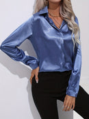 Silke - Lässige locker sitzende Bluse mit langen Ärmeln