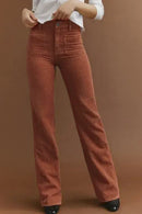 Yelina - Bequeme Hose mit hoher Taille Taschen und geraden Beinen