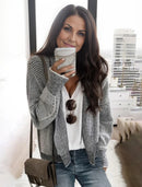 Ember –  Klassischer Strickcardigan Mit Langen Ärmeln