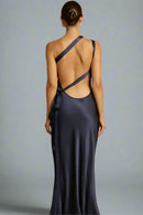 Malina – Stylisches Eine Schulter Kleid mit Slim Fit und rückenfreiem Entwerfen