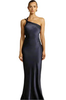 Malina – Stylisches Eine Schulter Kleid mit Slim Fit und rückenfreiem Entwerfen