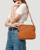 Sabrina – Leichte Umhängetasche mit verstellbarem Riemen und mehreren Taschen